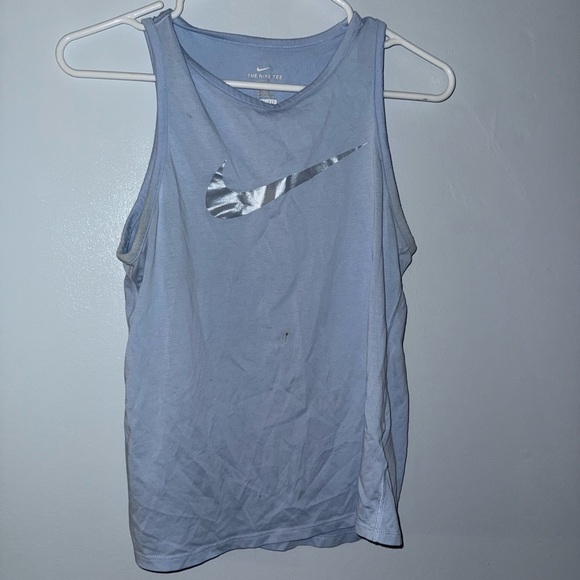 Nike Women's Sky Blue Tank Top - Picture 1 of 4